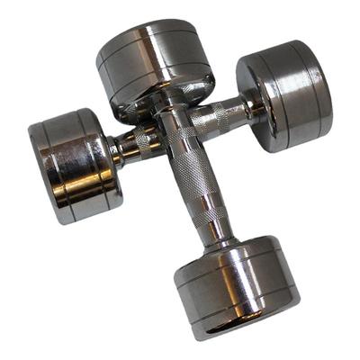 纯钢电镀哑铃男士健身器材家用