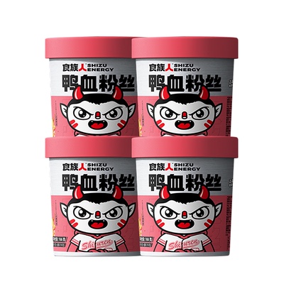 食族人鸭血粉丝汤速4桶装