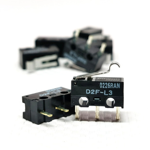 OMRON欧姆龙D2F-L3弯柄三脚微动开关全新日本原装进口正品现货