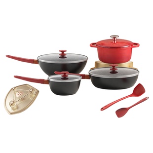 双立人Now Plus Ⅱ有钛不粘锅套装炒锅铸铁锅煎锅宝宝辅食奶锅