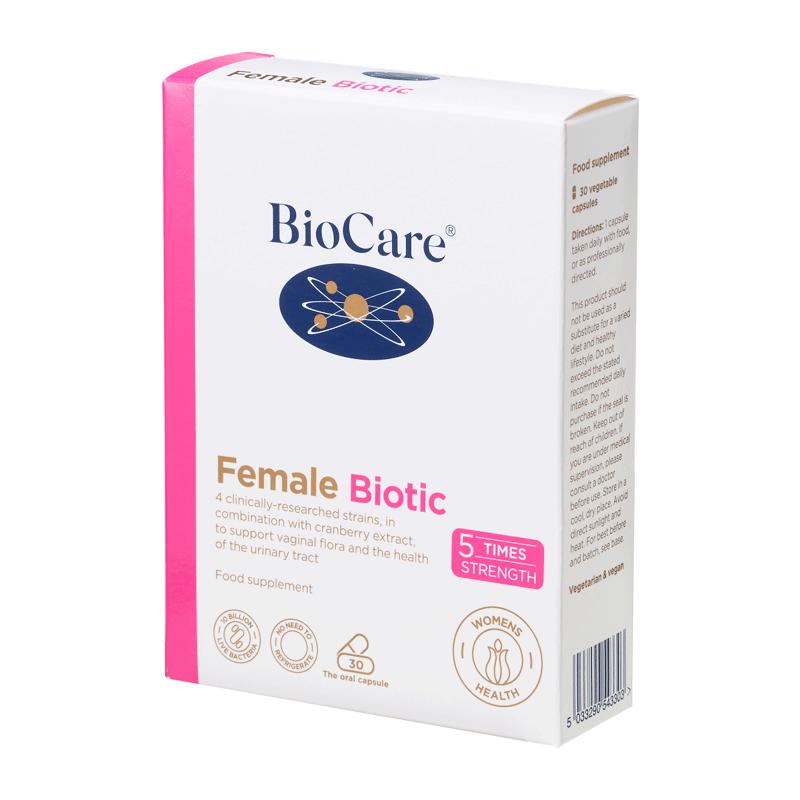 英国Biocare贝欧科女性阴道私处益生菌胶囊蔓越莓妇科泌尿乳酸菌