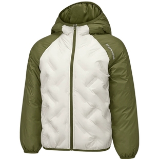 斯凯奇童装冬季流行男女中大童连帽羽绒服外套时尚百搭保暖上衣