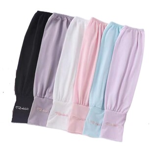 冰丝防晒透气薄款袖套女夏季时尚骑行开车防紫外线神器护手臂冰袖