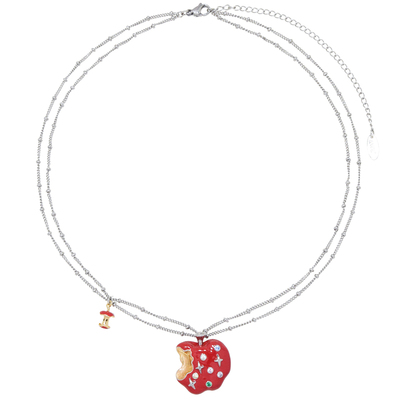 AWE新年穿搭苹果项链秋冬毛衣链