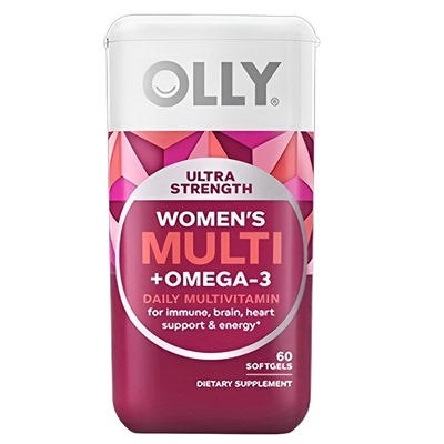 OLLY女性鱼油omega3鱼肝油成人复合维生素35进阶女官方旗舰店正品