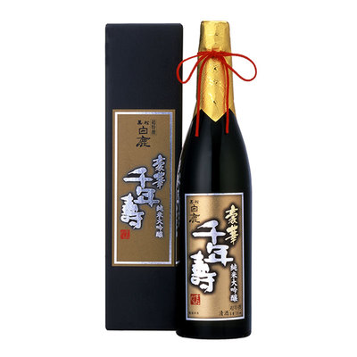 日本原装进口清酒 黑松白鹿 豪华千年寿 纯米大吟酿720ML 礼盒装