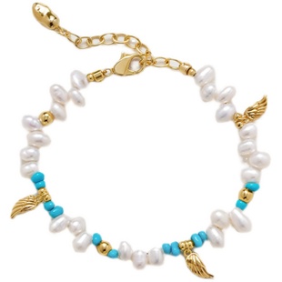 Amber Lollipop珍珠手链绿松石手串女流苏轻奢小众手饰2025新款