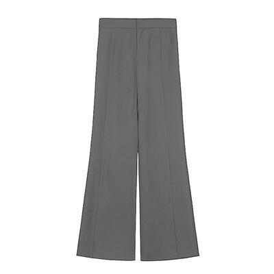 s.deer休闲松紧拼接插袋喇叭长裤