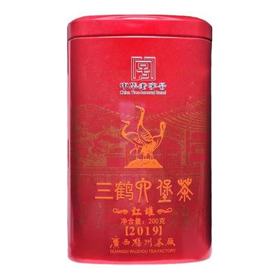 三鹤六堡茶红罐2019版特级茶广西