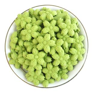 蛋糕装饰摆件绿色抹茶饼干插件饼干碎黄油薄脆冰淇淋甜品烘焙配料
