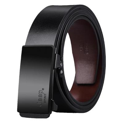 （全滑道）JEEP皮带男真皮年轻人