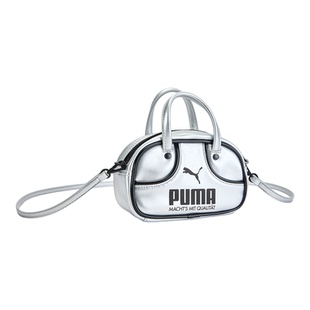 PUMA彪马ROSE同款潮流单肩挎包女款保龄球包液态银迷你手提包