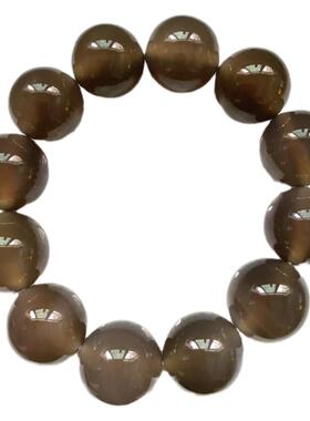 冰种灰玛瑙手链单圈韩版水晶