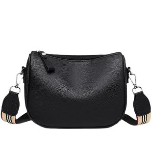 宽肩带小包包女软皮女包春季百搭2026新款潮时尚斜挎包单肩贝壳包