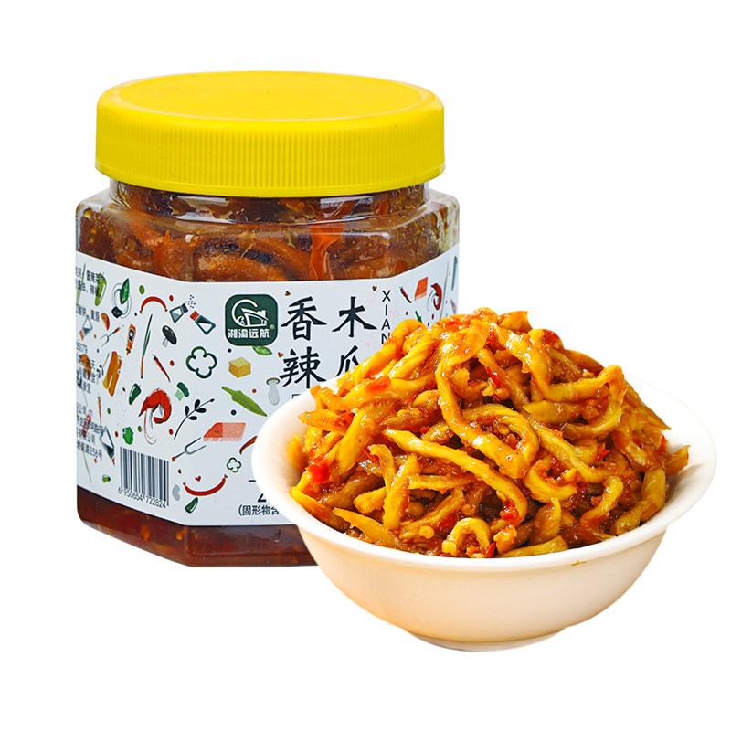 湖南广西特产香辣木瓜丝下饭菜