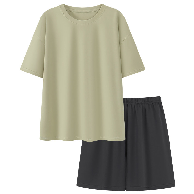 夏季女士莫代尔冰丝带胸垫家居服