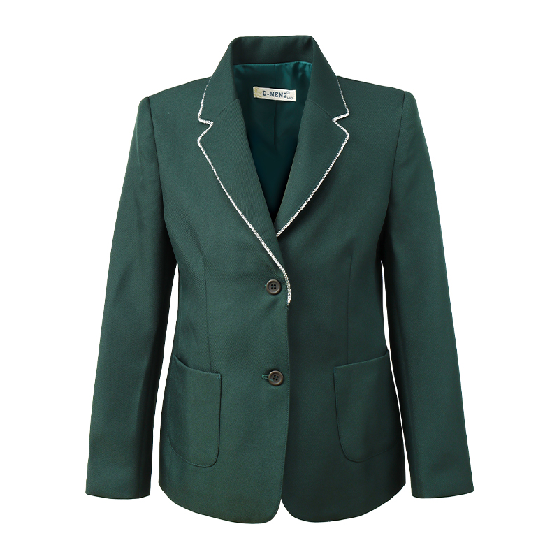 墨绿西装校服深绿色西服外套小学中学高中生正装礼服演出服表演服
