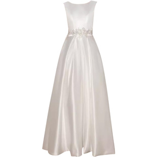 女童夏宴会气质主持人长款质感小提琴演奏钢琴声乐表演出晚礼服裙