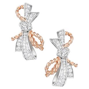 法式轻奢高级感蝴蝶结百搭镀金幻影蝴蝶柔美耳钉气质名媛新娘耳环