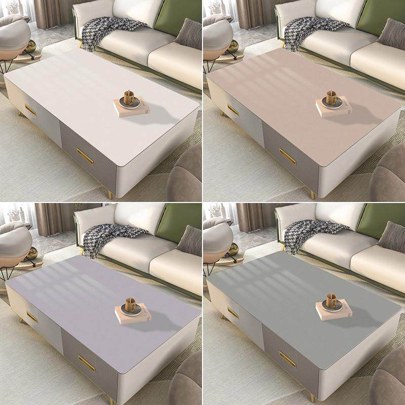 皮革茶几垫高级感防水防油免洗皮革桌垫家用桌面保护防烫餐桌布