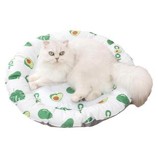 宠物冰垫猫咪夏天降温猫窝狗窝睡觉用圆形垫子狗狗凉垫夏季冰窝