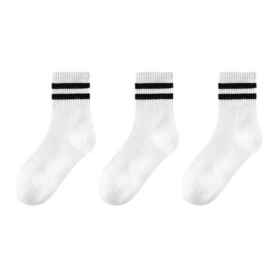 运动网眼春夏季纯色白色儿童袜子