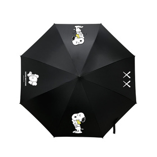 史努比晴雨伞长伞直柄个性加固双人可定做logo广告伞全自动折叠伞