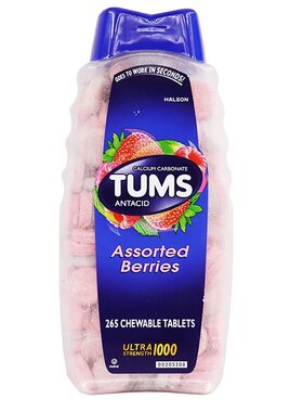 含税美国TUMS抗胃酸咀嚼钙265粒
