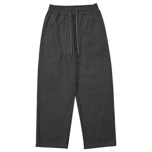 bdpowerup秋冬美式加绒直筒裤男简约针织保暖运动长裤男宽松