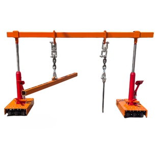 开电力长条盖板起不锈钢隐形方形四眼井盖车载小型液压工具车神器