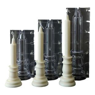 CANDLE.LAB | 蜡烛用教堂顶欧式烛台柱状蜡烛PC透明硬质塑料模具