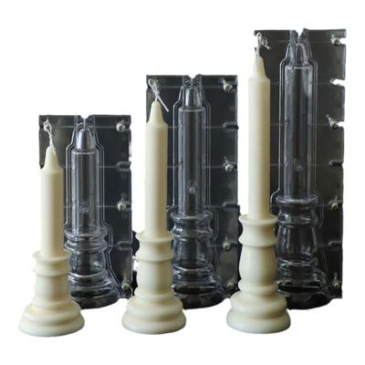 欧式烛台diy香薰蜡烛pc塑料模具