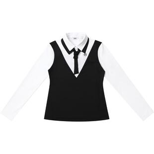 2026高尔夫女装春季长袖polo衫网球上衣T恤服装衣服女士裙子套装