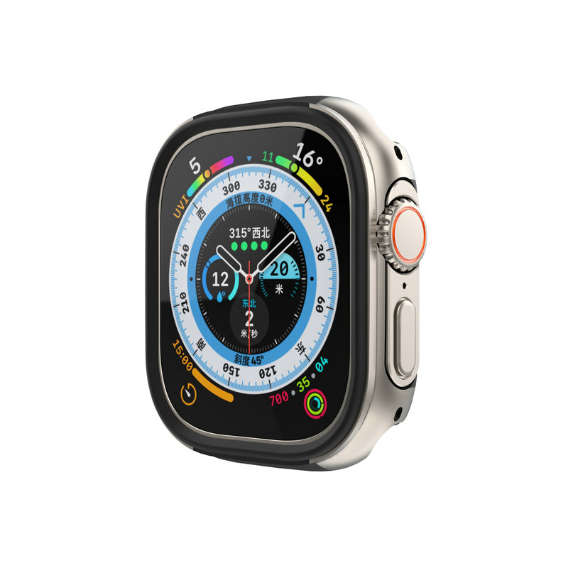 适用苹果手表壳金属iwatch Ultra保护壳铝合金applewatch8910防摔
