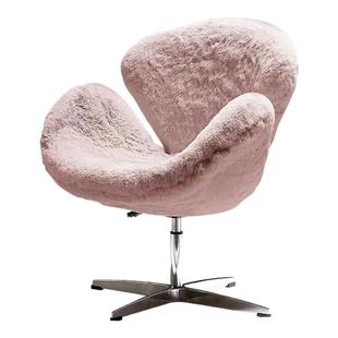 法式主卧室梳妆台化妆凳靠背轻奢高级感可旋转单人沙发天鹅椅子