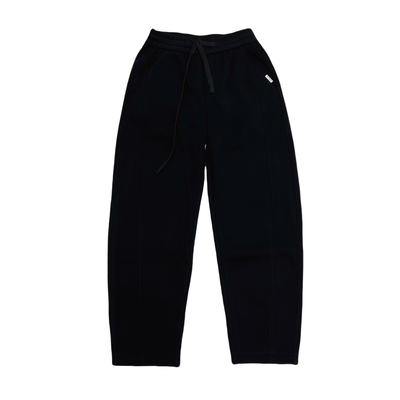 冬季直筒卫裤男款加绒加厚阔腿裤