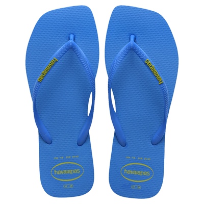 Havaianas哈唯纳方瘦子新款方头夹脚人字拖女士外穿拖鞋时尚凉拖