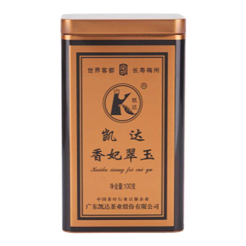 香妃翠玉广东十大名茶凯达茶叶高山乌龙茶凤凰单丛清香型罐装100g