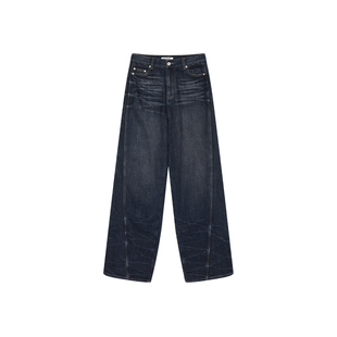 UOOYAA/乌丫2025冬季新款立体塑型水洗牛仔裤