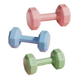 哑铃女士健身器材家用瘦肚子杠铃壶铃儿童青少年女小哑铃2KG一对