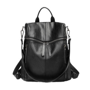 2025新款真皮双肩包女韩版潮百搭时尚大容量牛皮背包软皮旅行包包