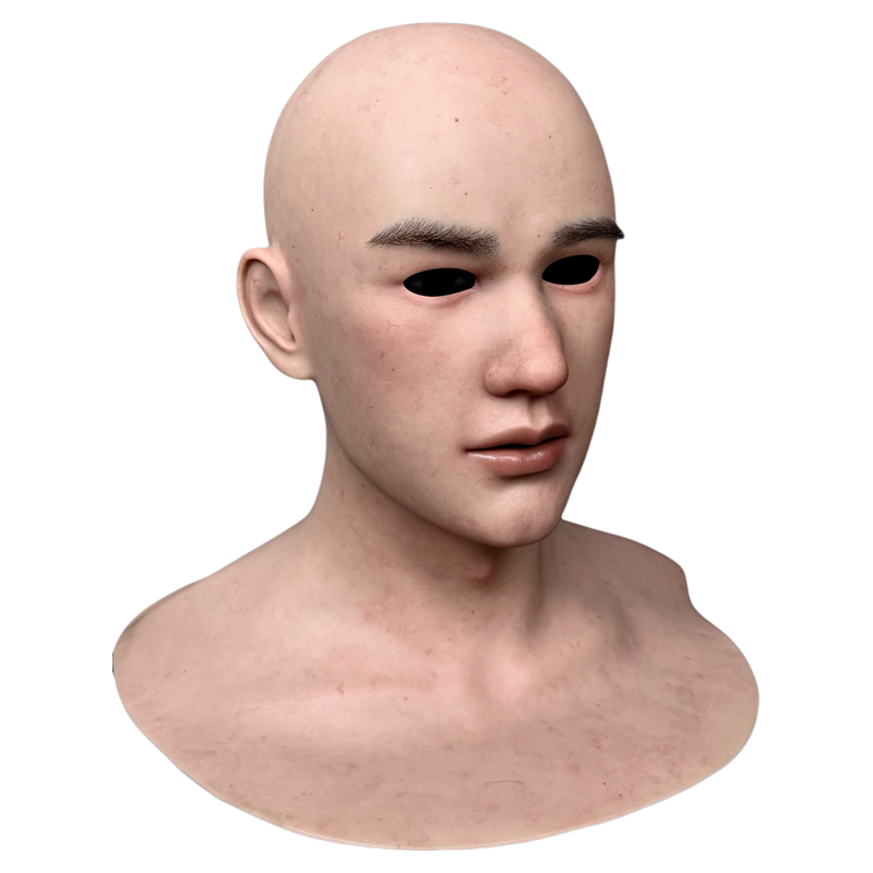 高颜值男士面具真实人脸全脸头套