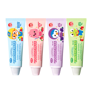 【自营】pororo啵乐乐儿童牙膏牙刷3到6一12岁含氟换牙期防蛀套装