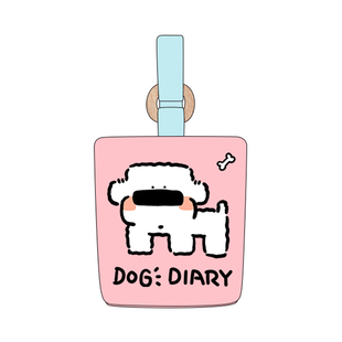 尼睿X吃盐的鱼 新款方狗系列水桶包清新可爱原创印花手提帆布包包