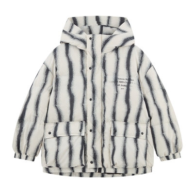 ei童装男童连帽款羽绒服外套