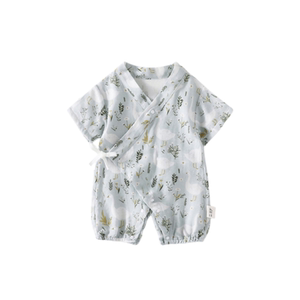 【撤柜专区】品牌专柜  宝宝夏季和服连体婴幼儿薄款短袖哈衣爬服