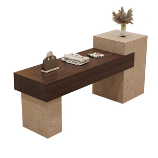 服装店玻璃中岛流水台收银台女装饰品摆件展示桌店铺陈列台储物柜