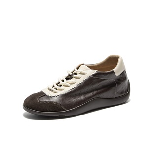 王子奇同款Bata羊皮书2026春季商场新款德训内增高德训鞋ALI73AM6