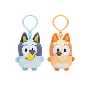 Bluey布鲁伊宾果毛绒挂饰钥匙扣手机包包挂件可爱送朋友生日礼物