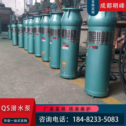 充水式喷泉循环泵QS喷泉充水潜水电泵跌水泵380v大流量多级潜水泵